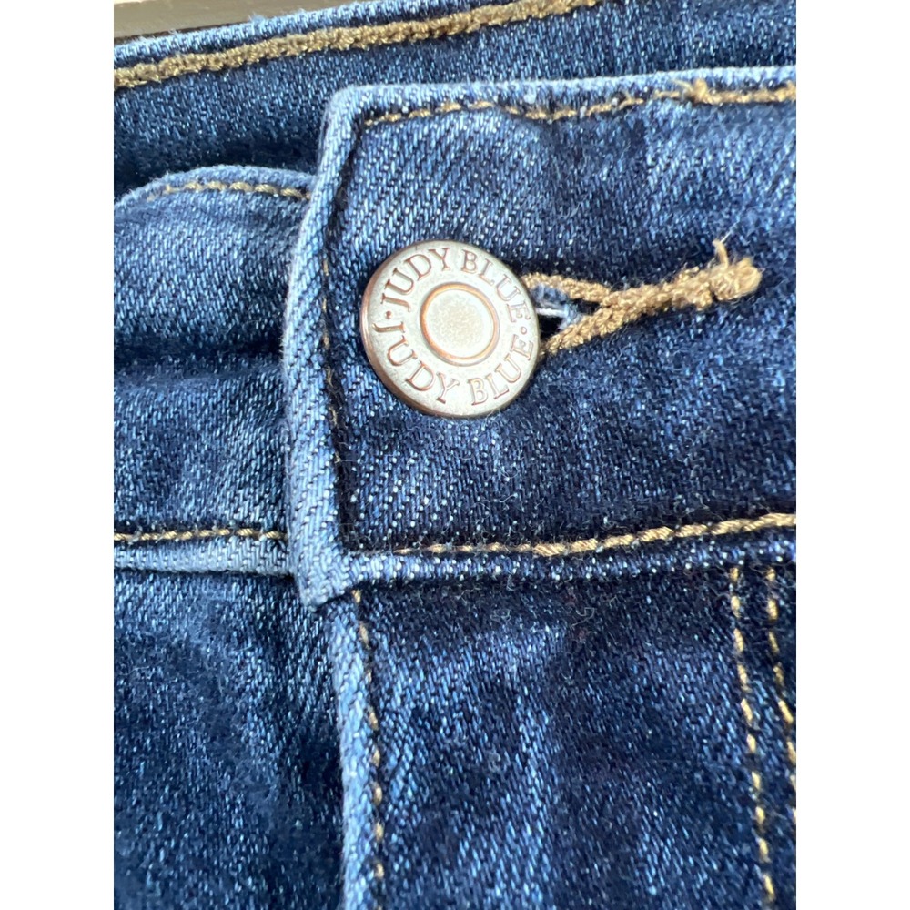 Judy Blue Los Angeles Wide Leg Distressed Jeans 20W Dark Wash JB82593DK-PL - Picture 7 of 13
